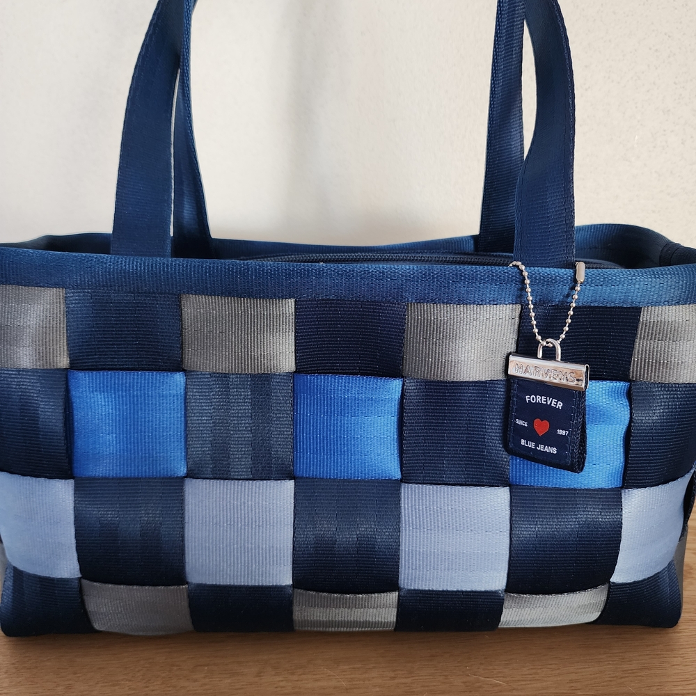 Limited Edition Harveys “Forever Blue Jeans” Large Satchel Seatbelt Bag